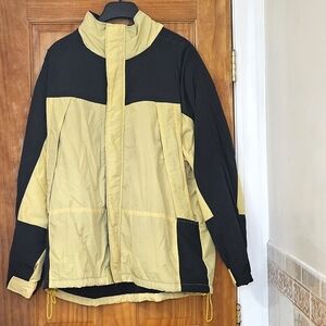 Steve & Barry's Vintage/Y2K Yellow And Black  Weather Resistant Men's Jacket